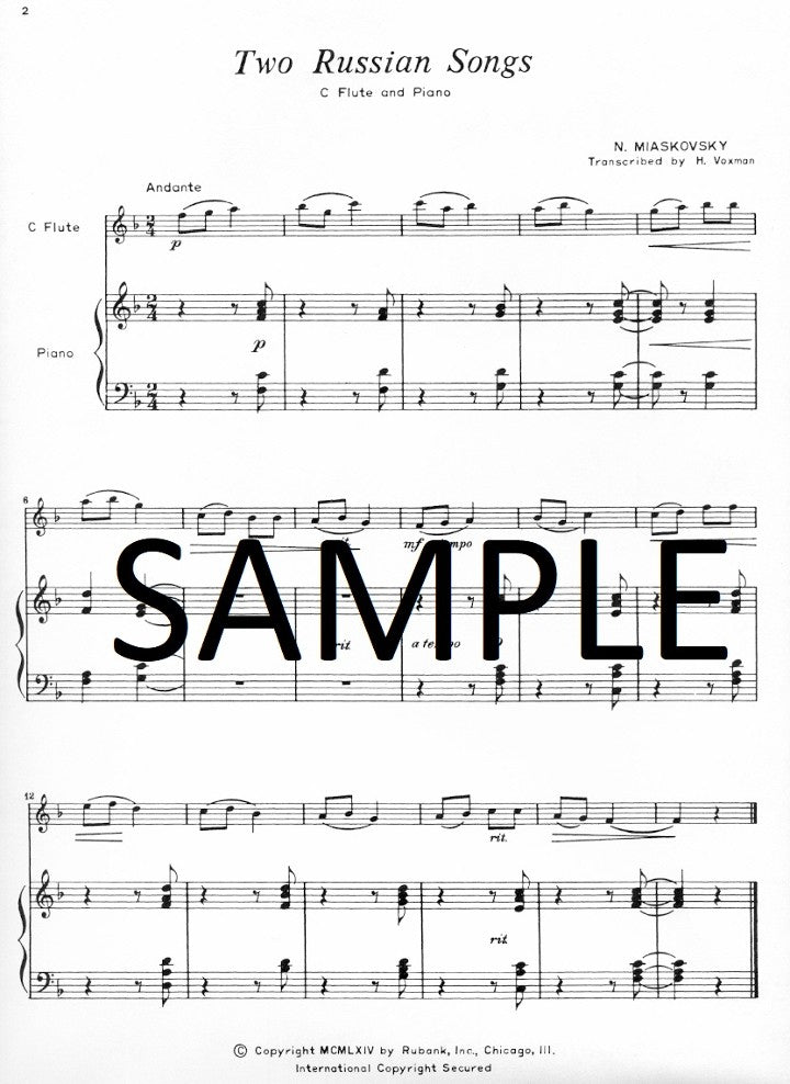 Miaskovsky, N; Goedicke, A :: Two Russian Songs