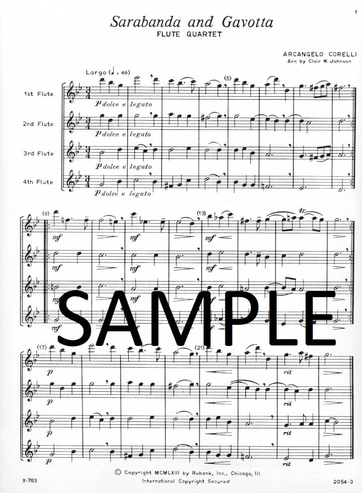Corelli, A :: Sarabanda and Gavotta