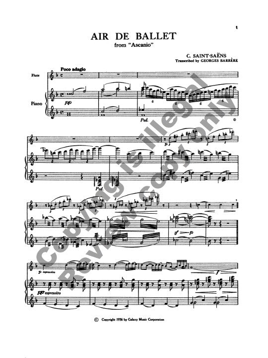 Saint-Saens, C :: Air de Ballet