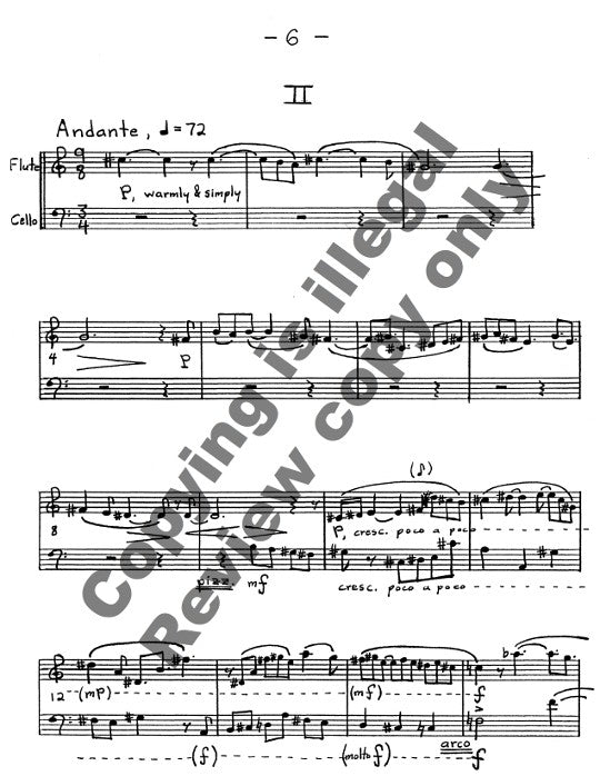 Heiss, J :: Five Pieces for Flute and Cello