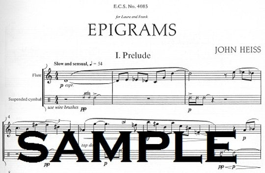 Heiss, J :: Epigrams