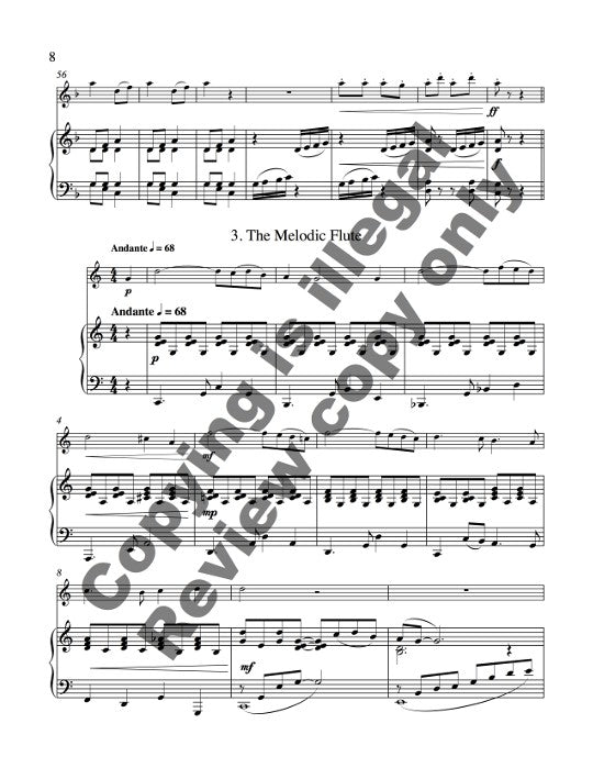 Aquilanti, G :: Short Pieces for Flute and Piano Book 1: Easy