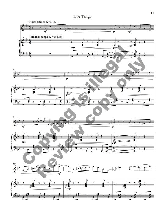 Aquilanti, G :: Short Pieces for Flute and Piano Book 3: Intermediate