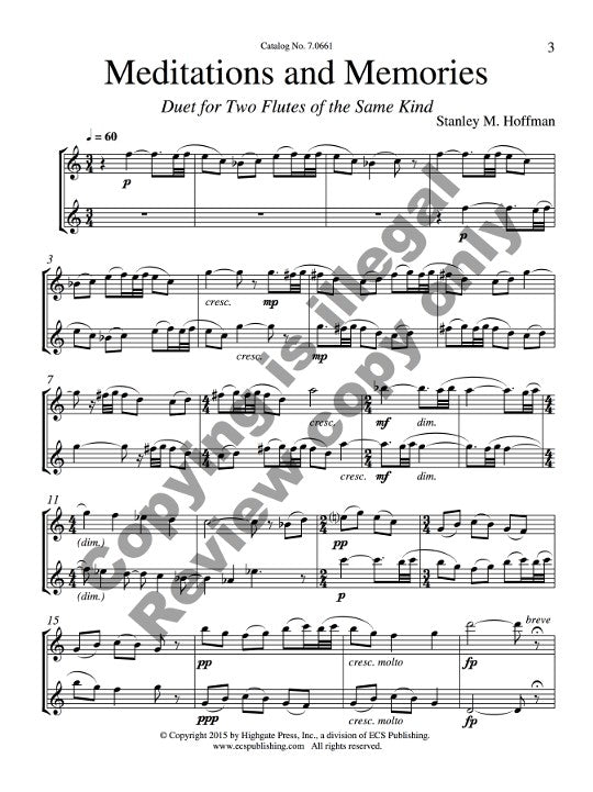 Hoffman, SM :: Meditations and Memories