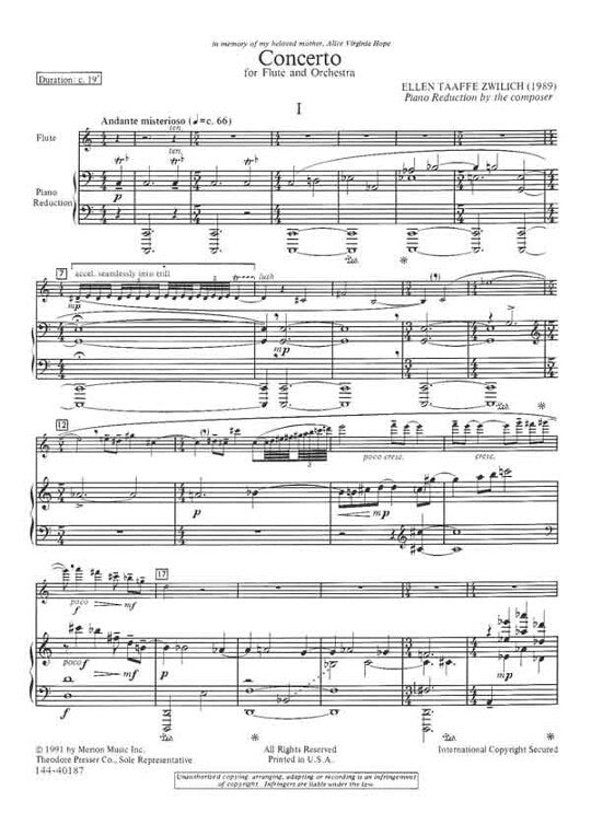 Zwilich, ET :: Concerto