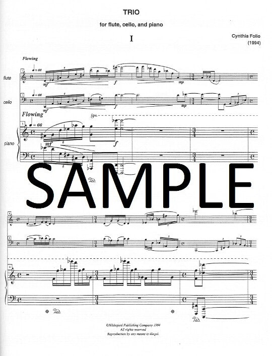Folio, C :: Trio for Flute, Cello and Piano
