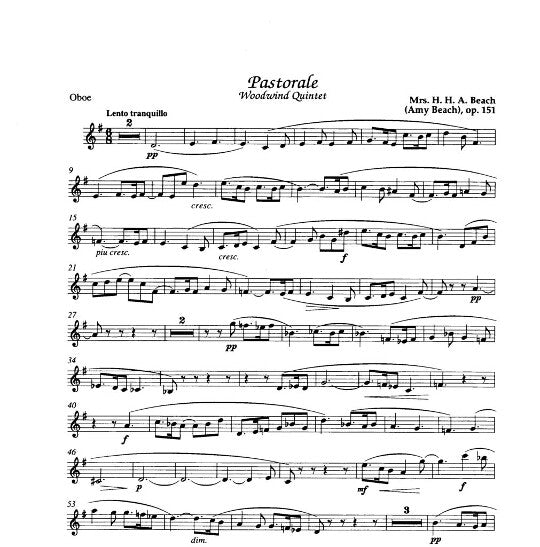 Beach, AC :: Pastorale, op. 151