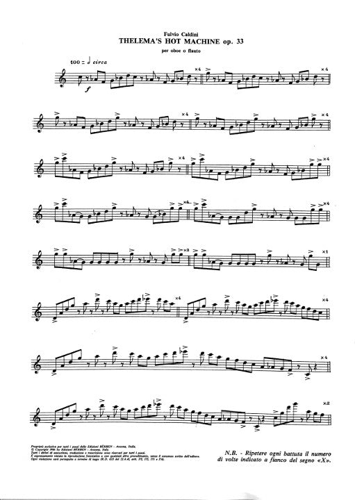 Caldini, F :: Thelema's Hot Machine op. 33