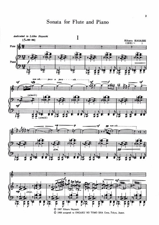 Hayashi, H :: Sonata