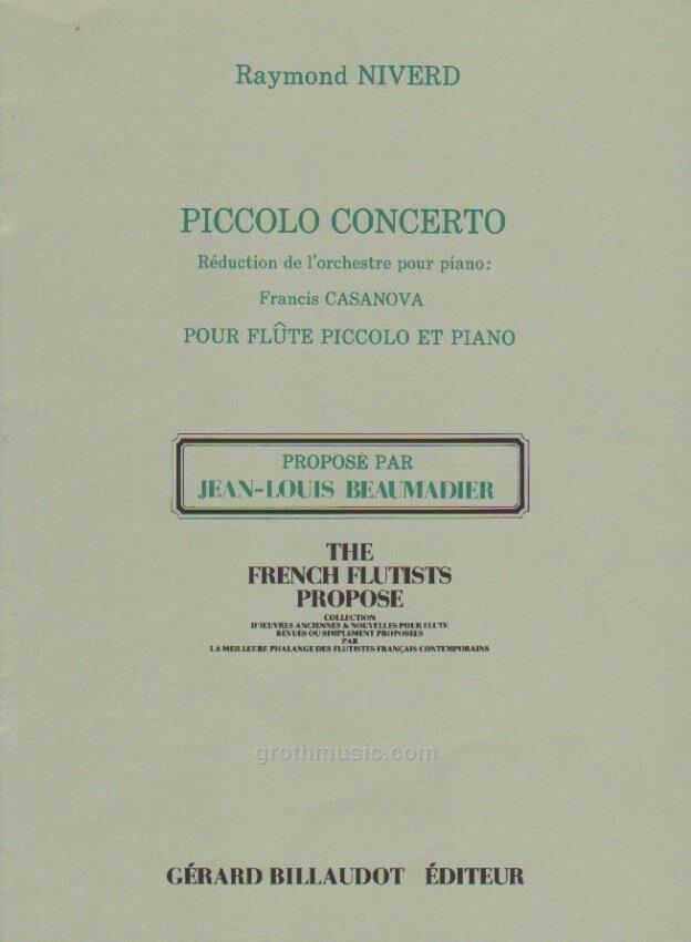 Niverd, R :: Piccolo Concerto