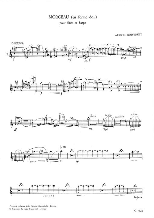 Benvenuti, A :: Morceau (en forme de...)