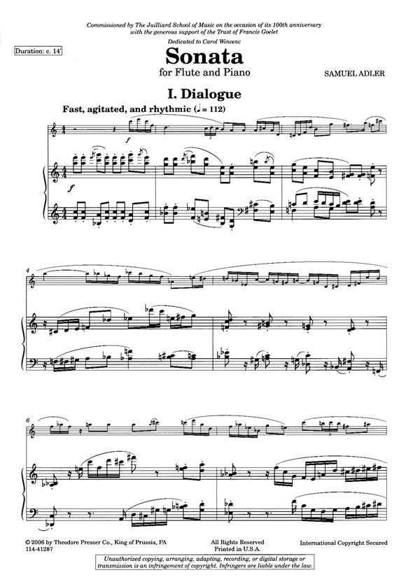 Adler, S :: Sonata