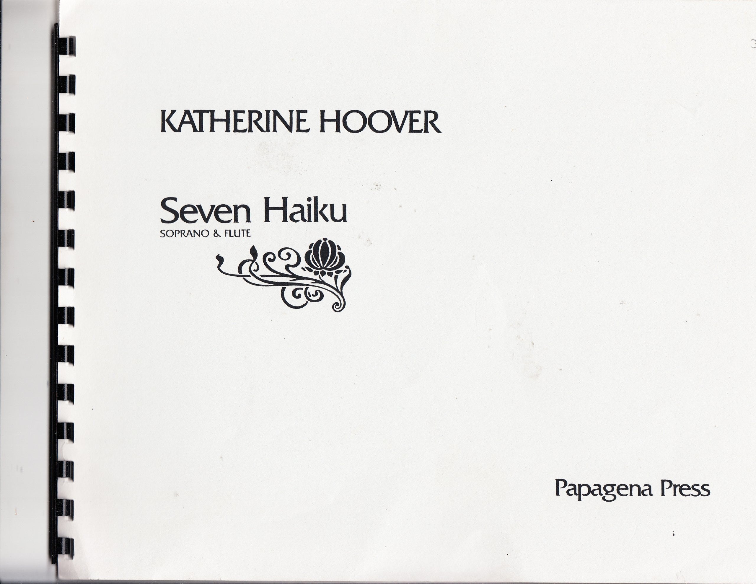 Hoover, K :: Seven Haiku