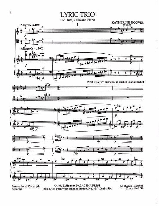 Hoover, K :: Lyric Trio