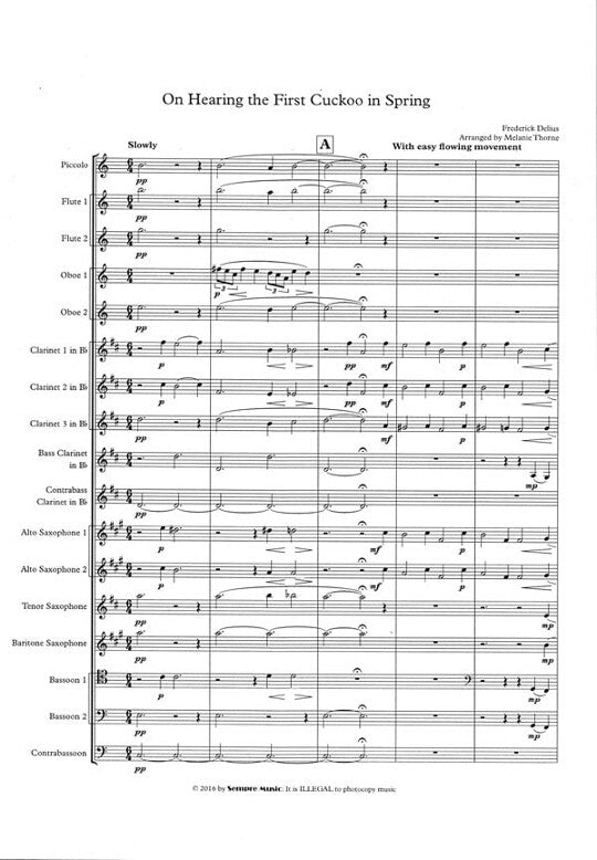 Delius, F :: On Hearing the First Cuckoo in Spring