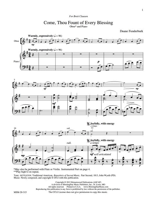 Traditional :: Come, Thou Fount of Every Blessing