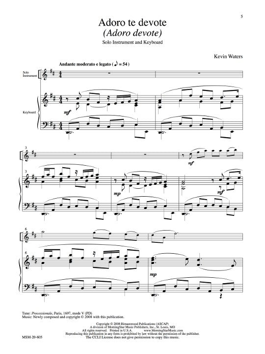 Waters, K :: Three Chant-Based Pieces