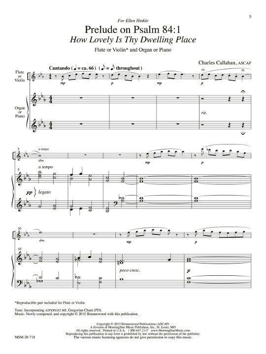 Callahan, C :: Four Psalm Preludes