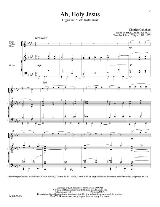 Callahan, C :: Four Chorale Meditations