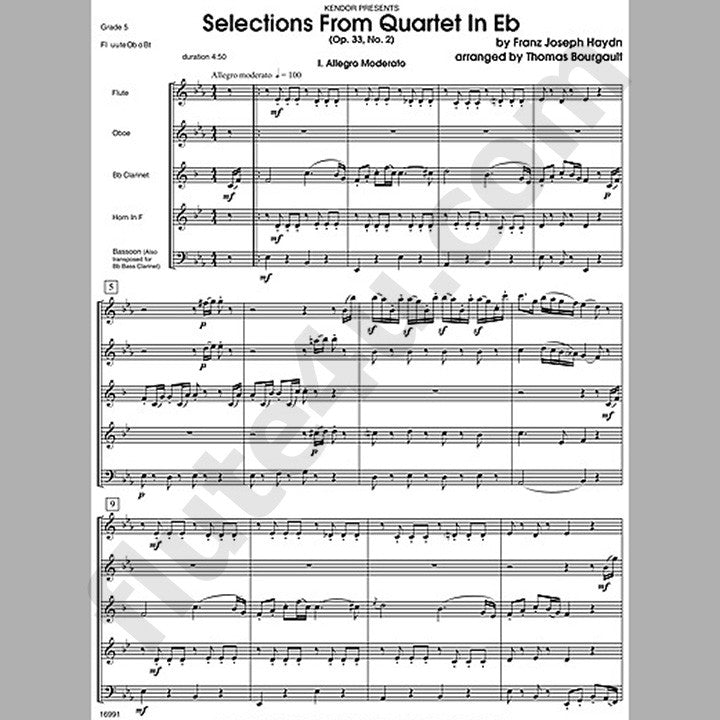 Haydn, J :: Selections From Quartet in Eb Op. 33, No. 2