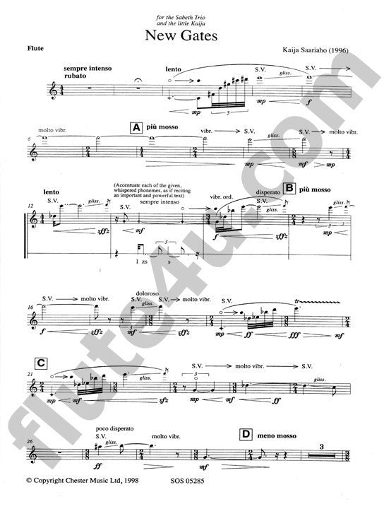 Saariaho, K :: New Gates (Parts)