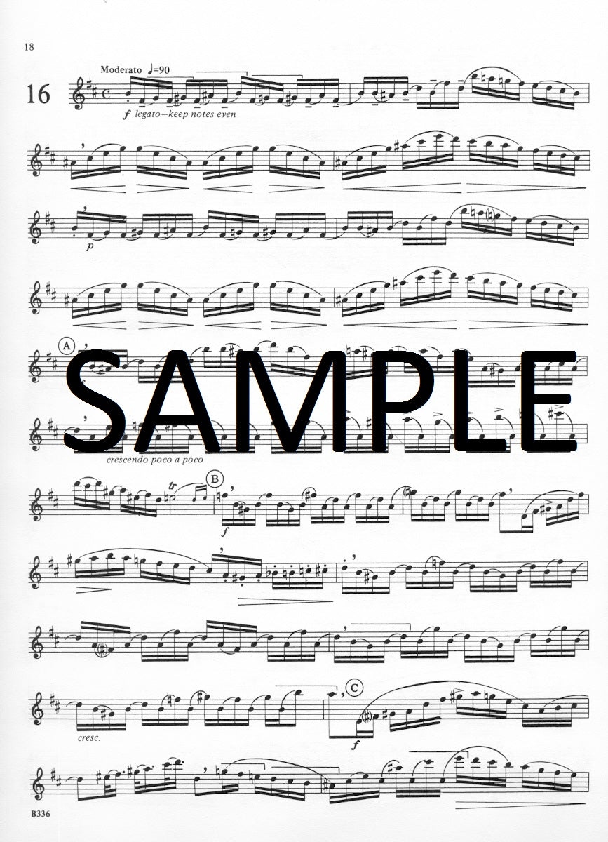 Berbiguier, BT :: 18 Exercises for Flute