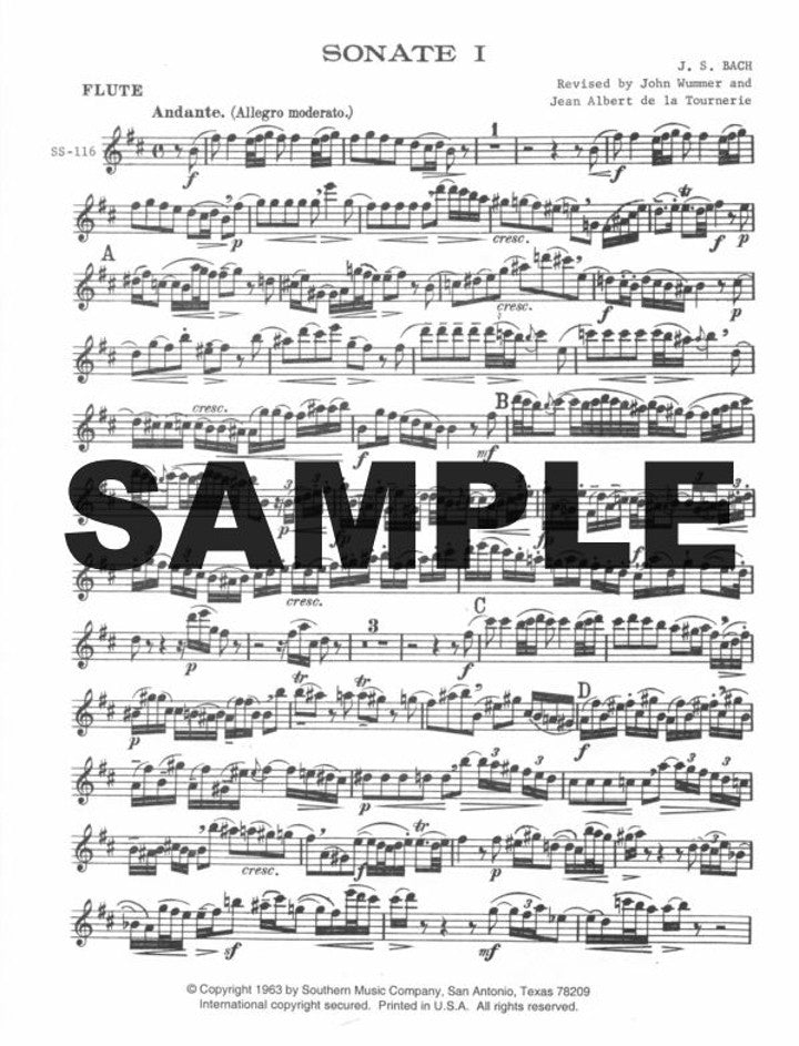Bach, JS :: Sonata I in B minor (BWV 1030)