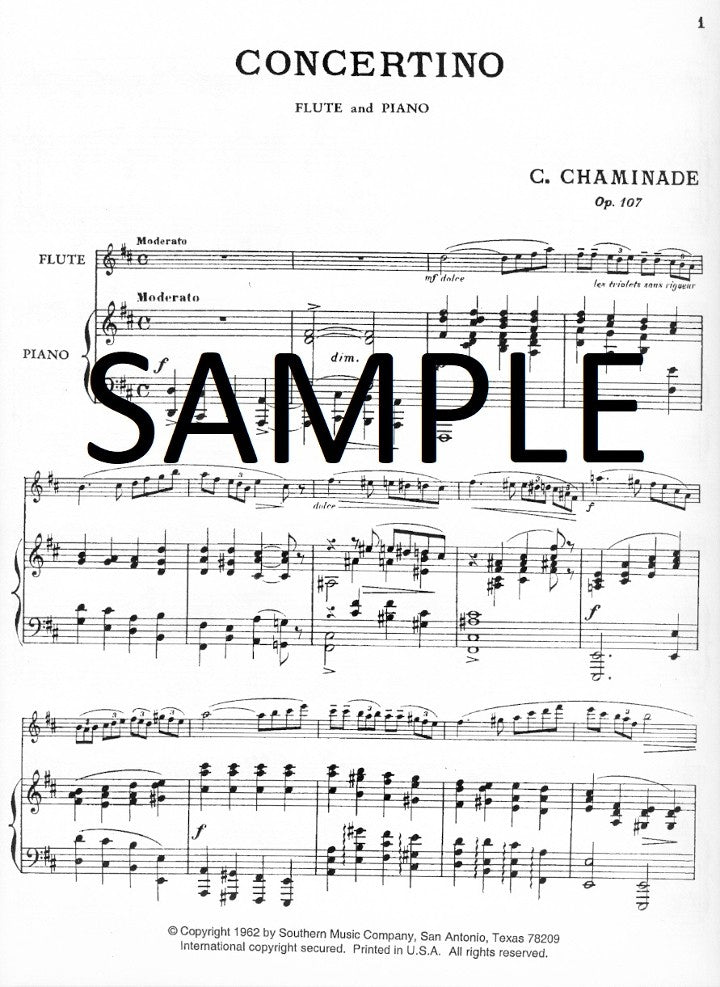 Chaminade, C :: Concertino op. 107