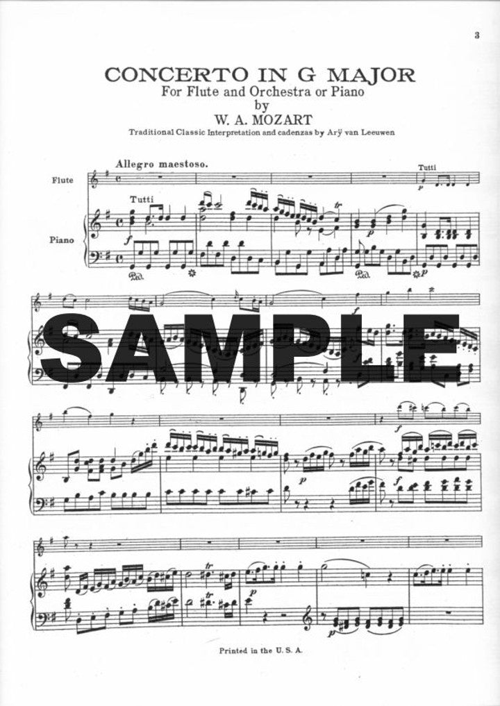 Mozart, WA :: Concerto in G Major K. 313 (285c)