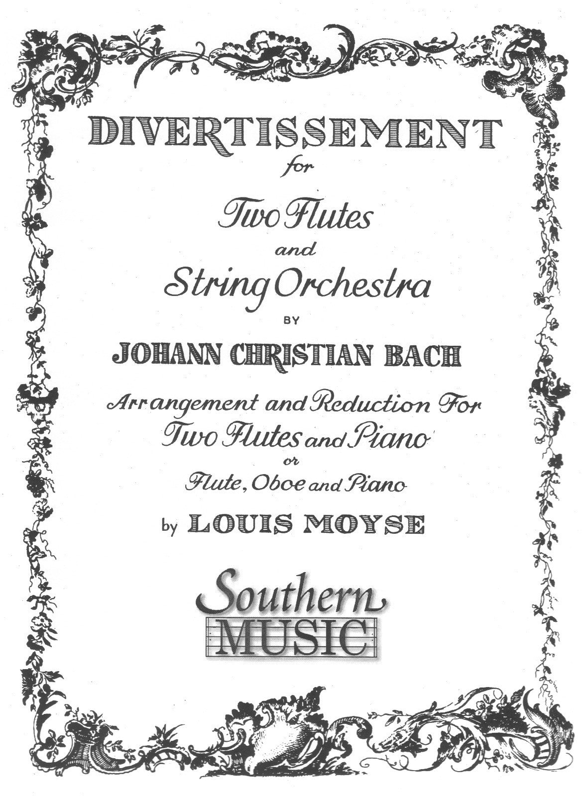 Bach, JC :: Divertissement