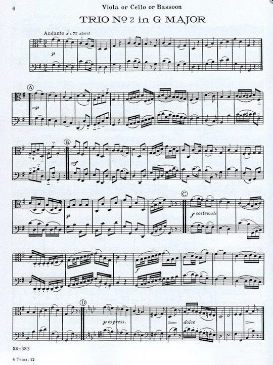 Haydn, J :: Four London Trios