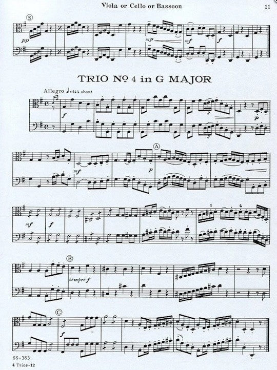 Haydn, J :: Four London Trios