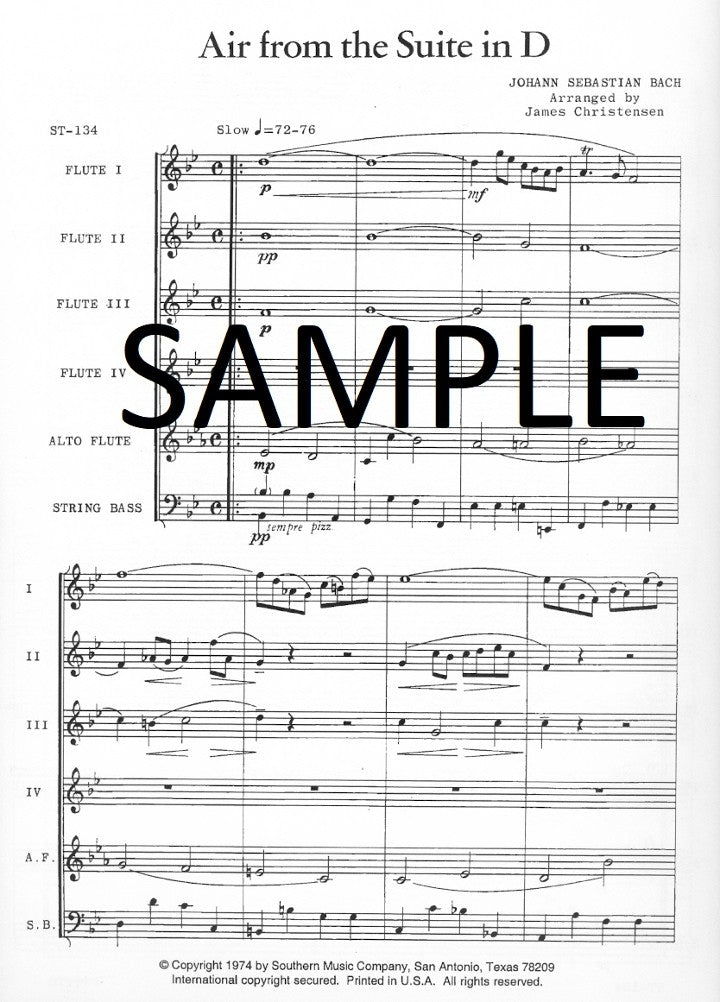 Bach, JS :: Air from Suite No. 3 in D