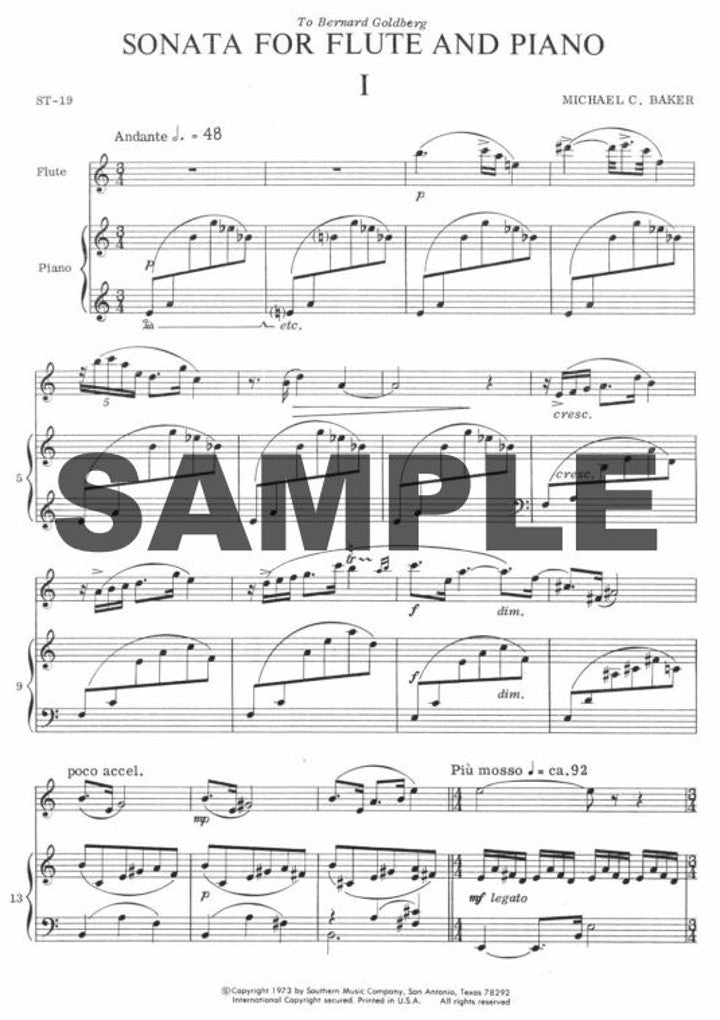 Baker, MC :: Sonata