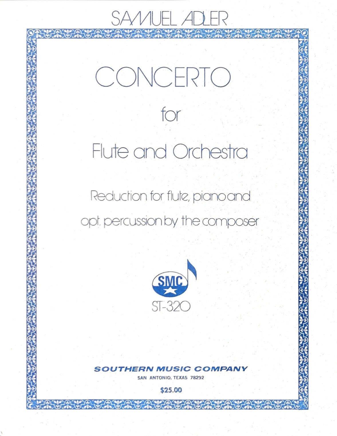 Adler, S :: Concerto