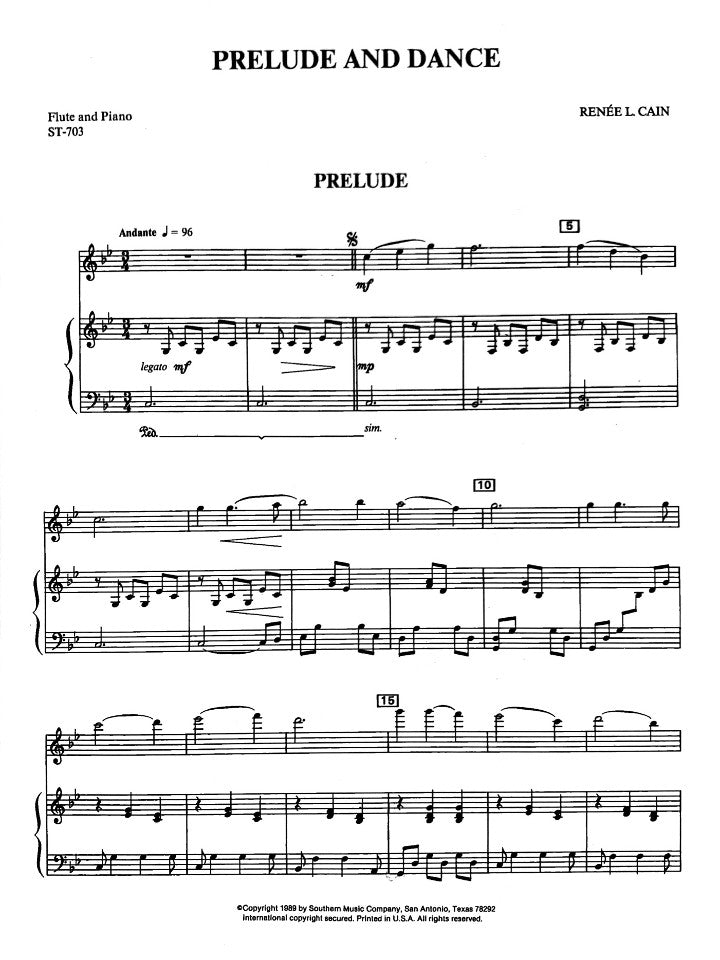 Cain, R :: Prelude and Dance