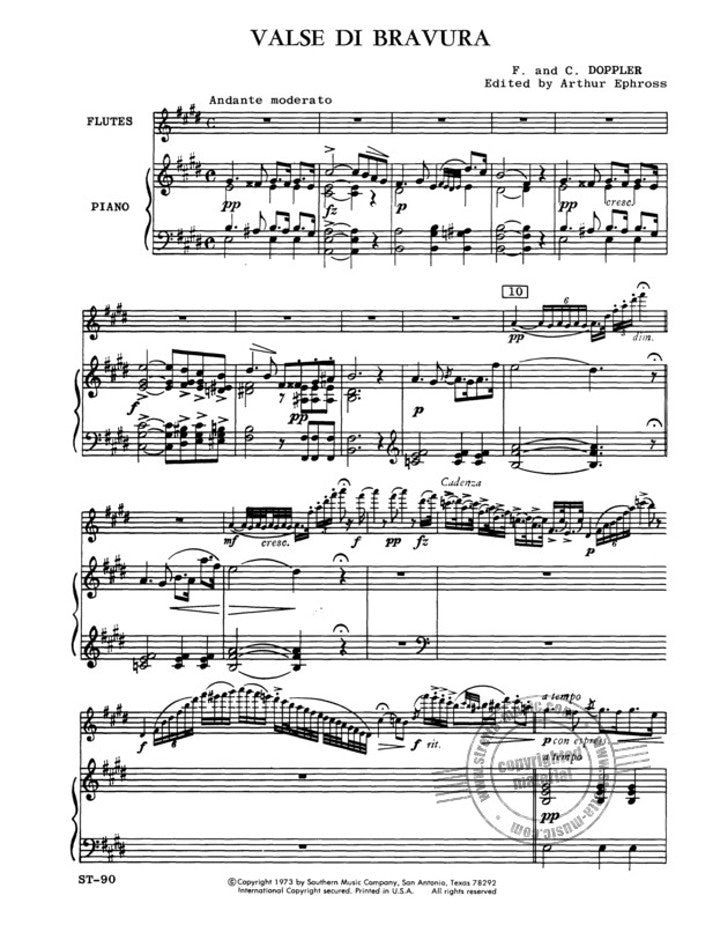 Doppler, F; Doppler, C :: Valse Di Bravura