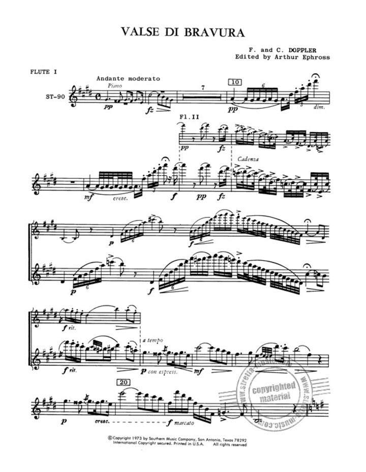 Doppler, F; Doppler, C :: Valse Di Bravura