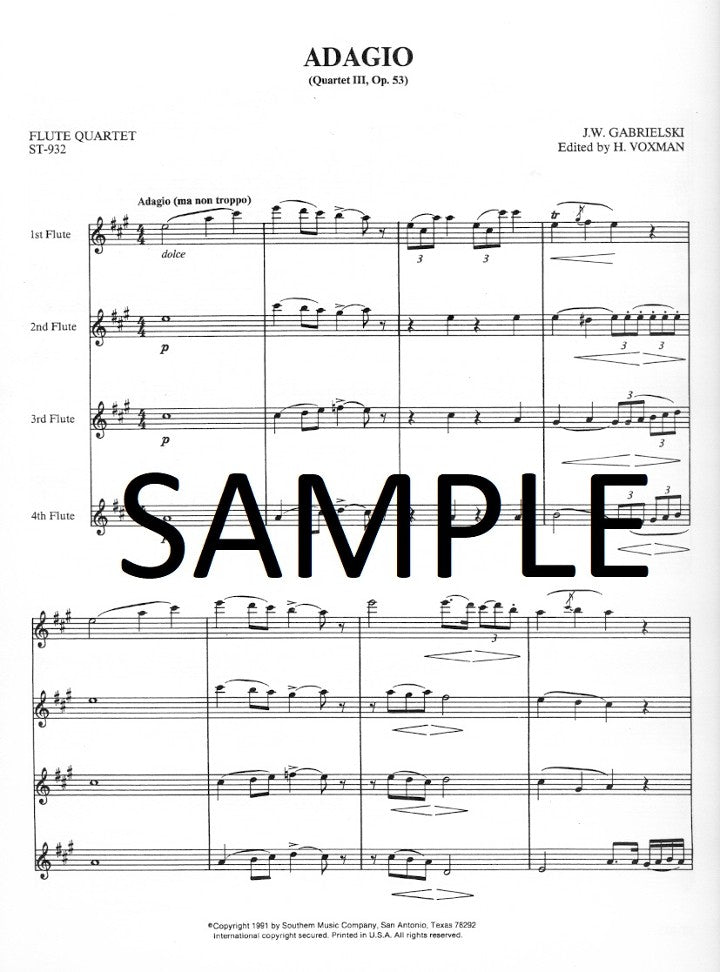 Gabrielski, W :: Adagio