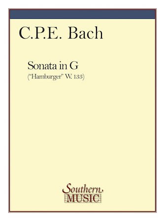 Bach, CPE :: Sonata in G ('Hamburger' W. 133)