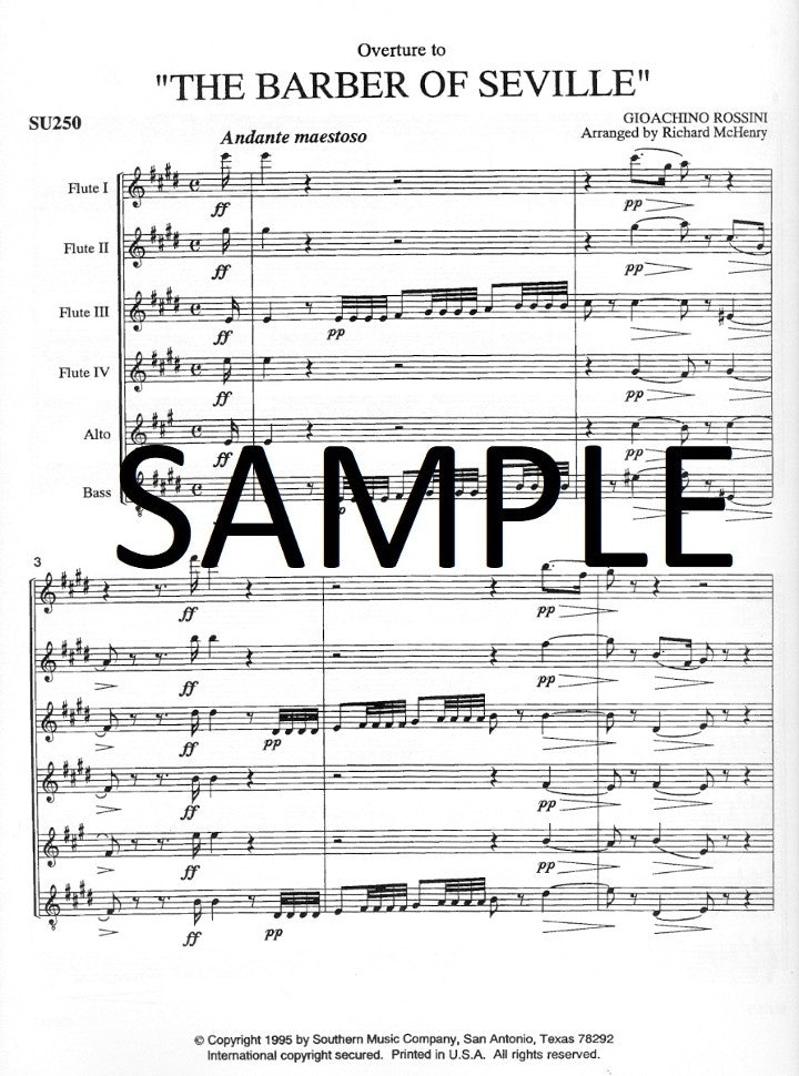 Rossini, G :: Overture to 'The Barber of Seville'