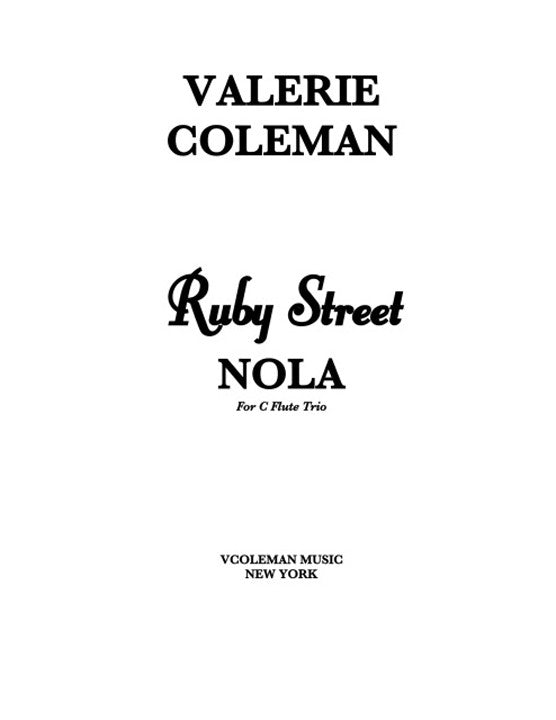 Coleman, V :: Ruby St. Nola