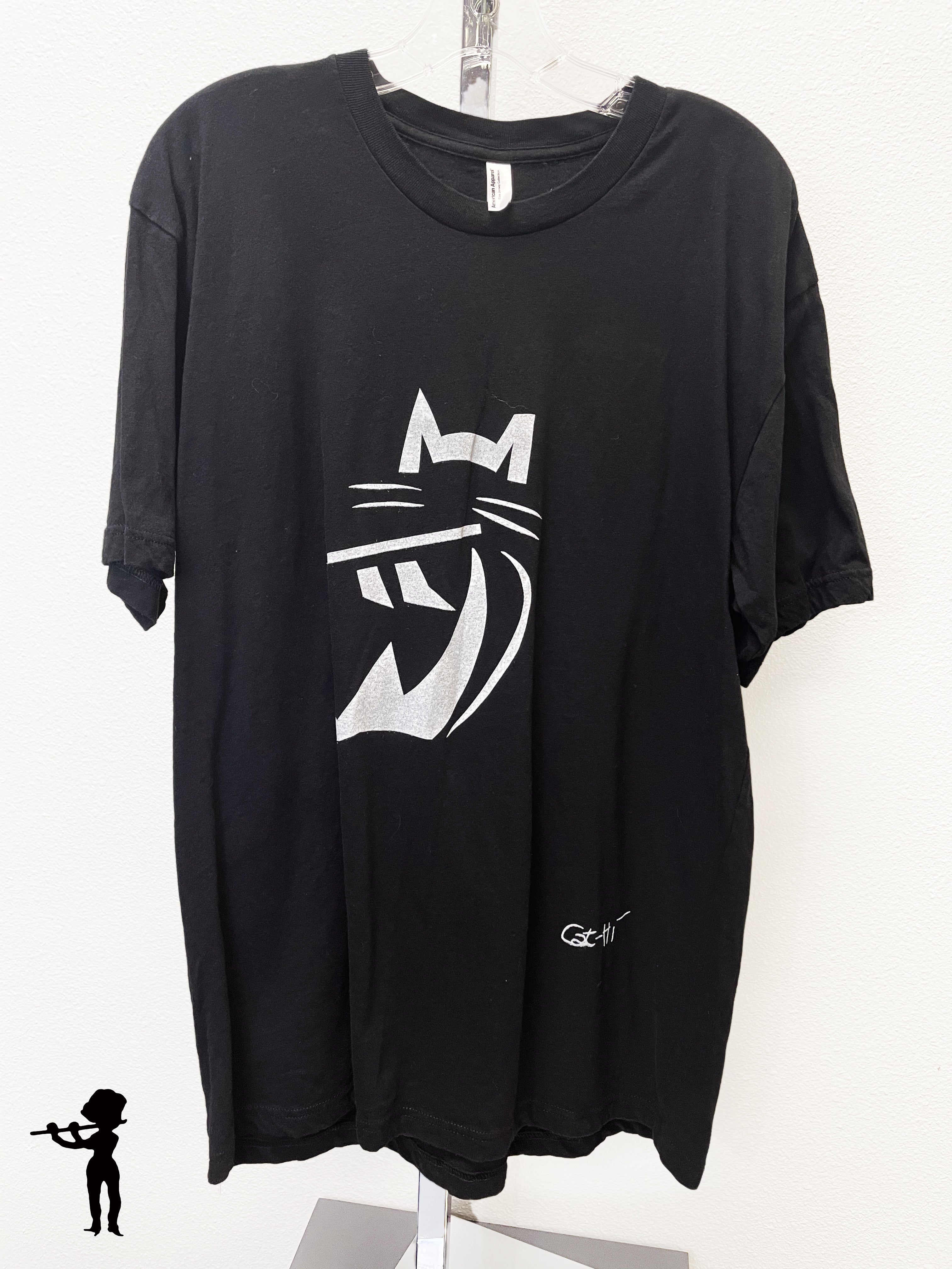T-Shirt - Cat-Hi Playing Flute