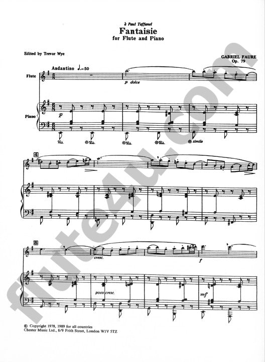 Faure, G :: Fantasie