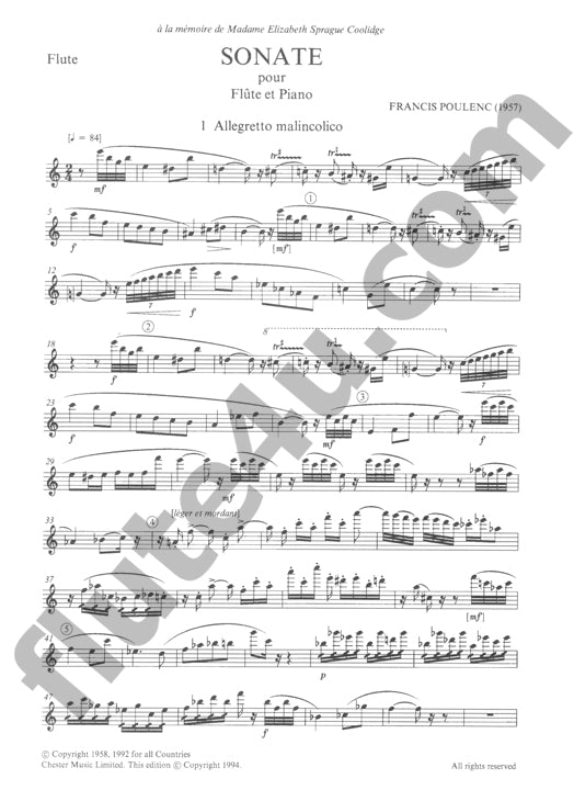 Poulenc, F :: Sonata