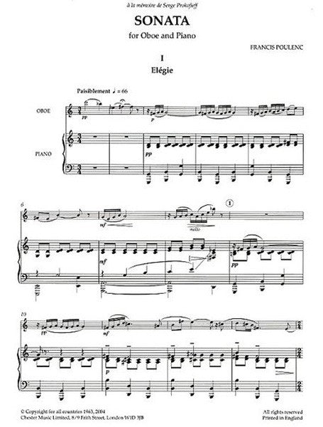 Poulenc, F :: Sonata