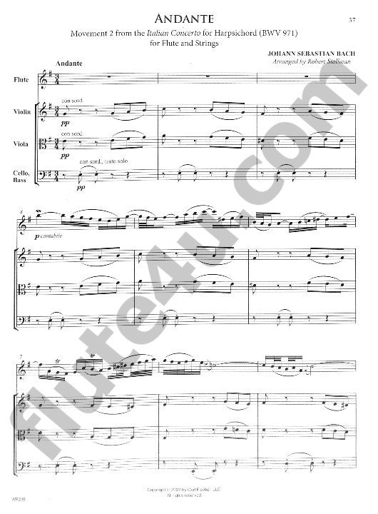 Bach, JS :: The Well-Tempered Flutist: 101 Pieces for Solo Flute