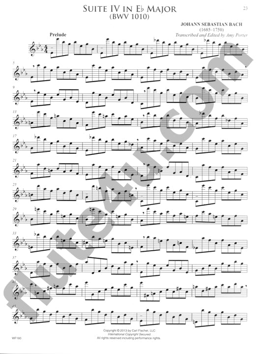 Bach, JS :: Six Cello Suites for Flute