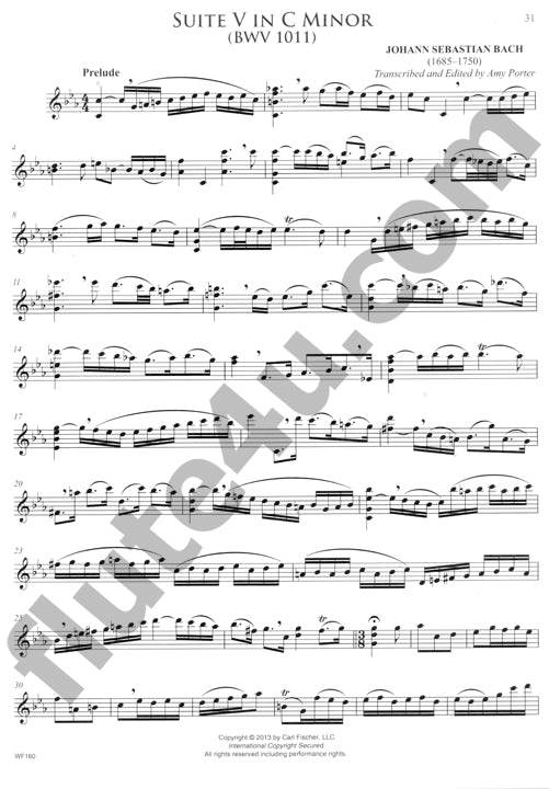 Bach, JS :: Six Cello Suites for Flute