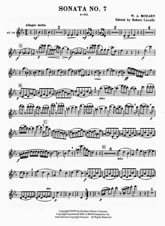 Mozart, WA :: Sonata No. 7 in Bb